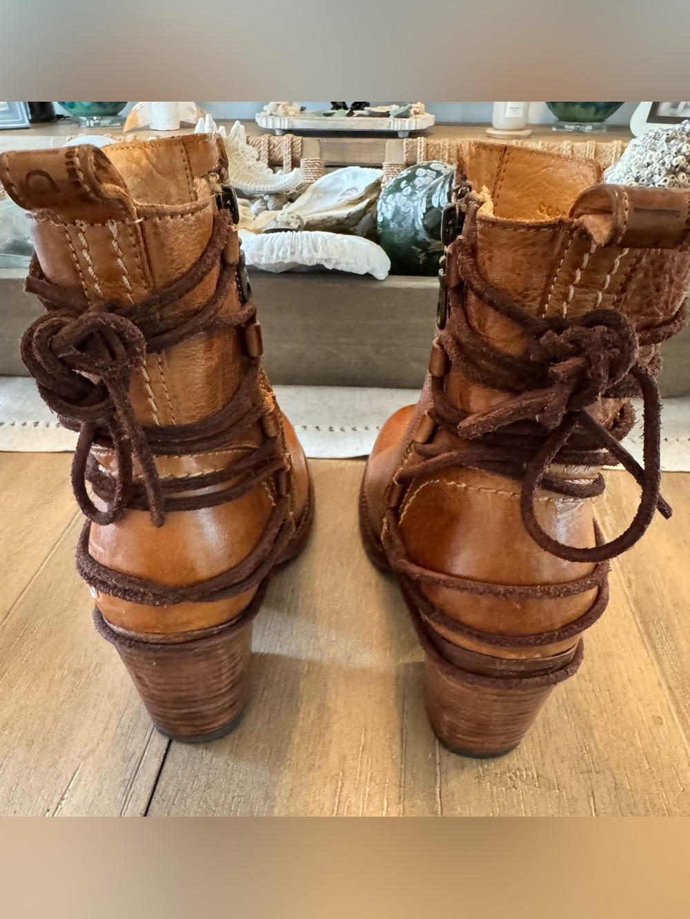 Bed Stu Blaire Leather Cobbler Series Boots, Tan, NWOT, Women’s Size 8.5 - Picture 7 of 11